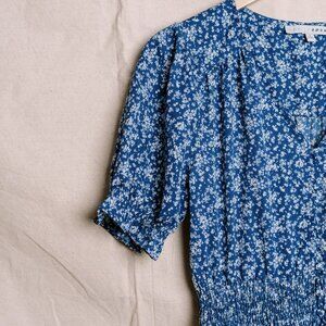 Baltic Born Blue Floral Midi Dress